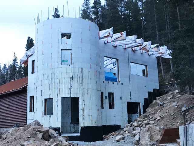 Turret Built with Quad-Lock ICF in Blackhawk CO